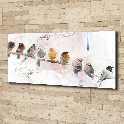 Canvas wall art Birds on the branch