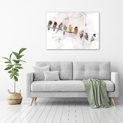 Canvas wall art Birds on the branch