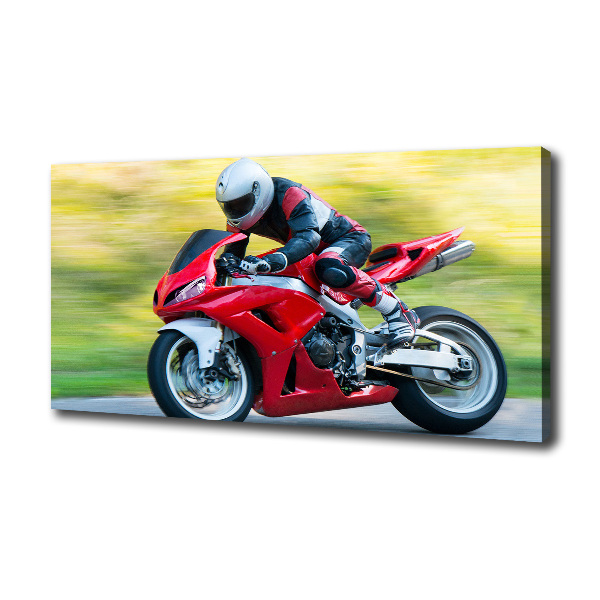 Canvas wall art Motorbike