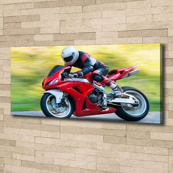 Canvas wall art Motorbike