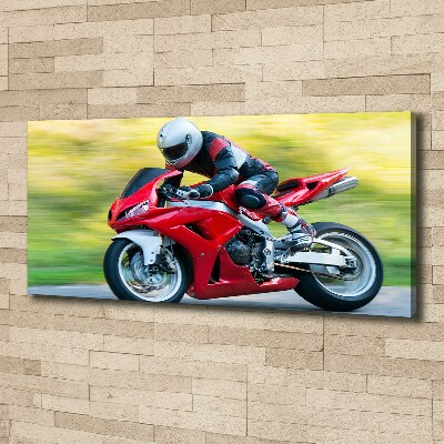 Canvas wall art Motorbike