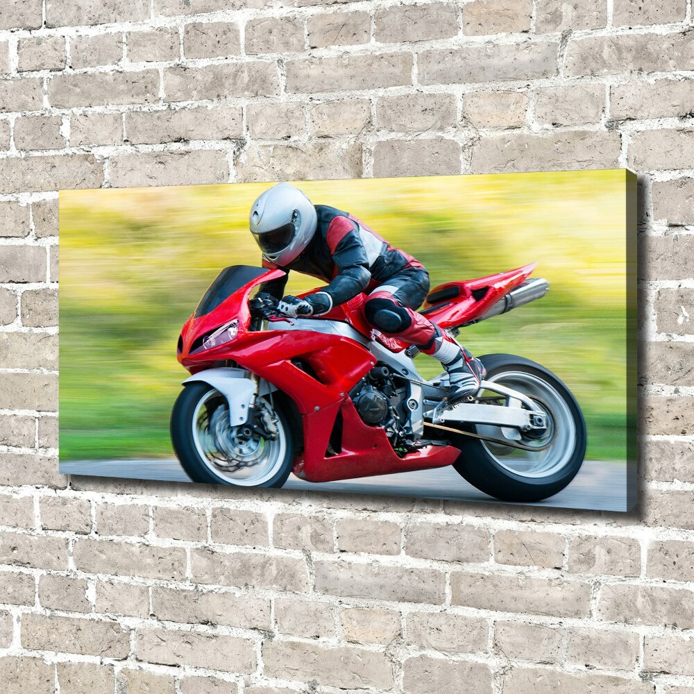 Canvas wall art Motorbike