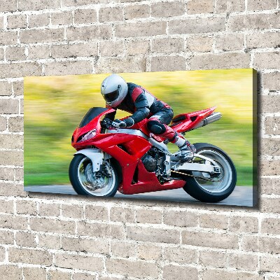 Canvas wall art Motorbike