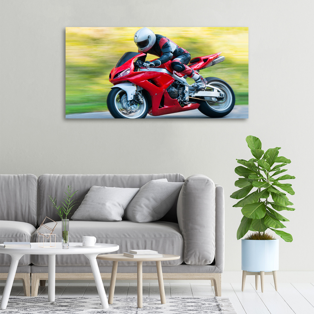 Canvas wall art Motorbike