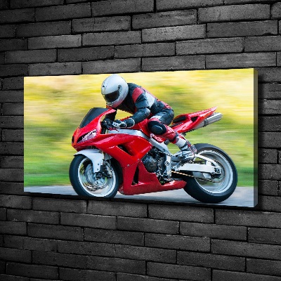 Canvas wall art Motorbike