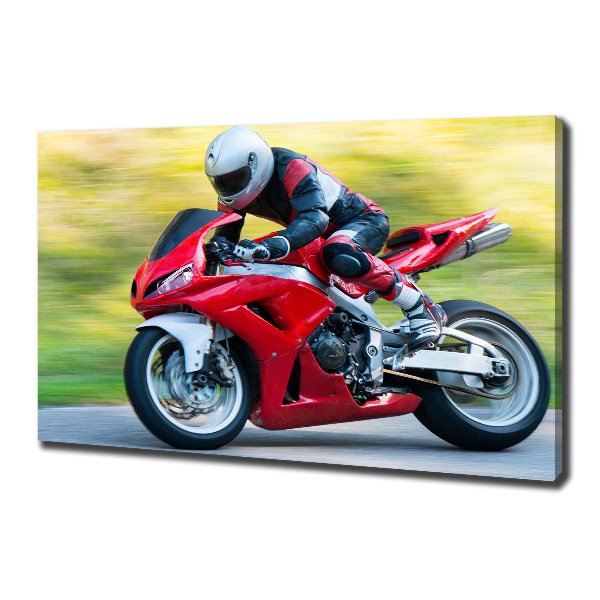 Canvas wall art Motorbike