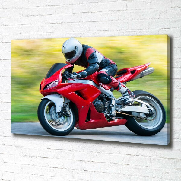 Canvas wall art Motorbike