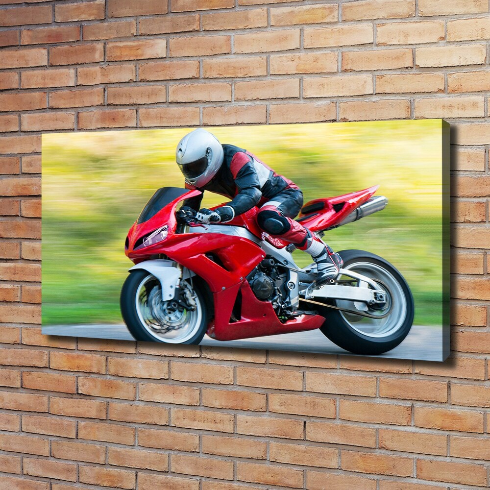 Canvas wall art Motorbike