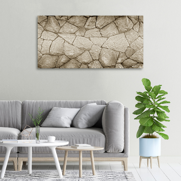 Canvas wall art Stone wall