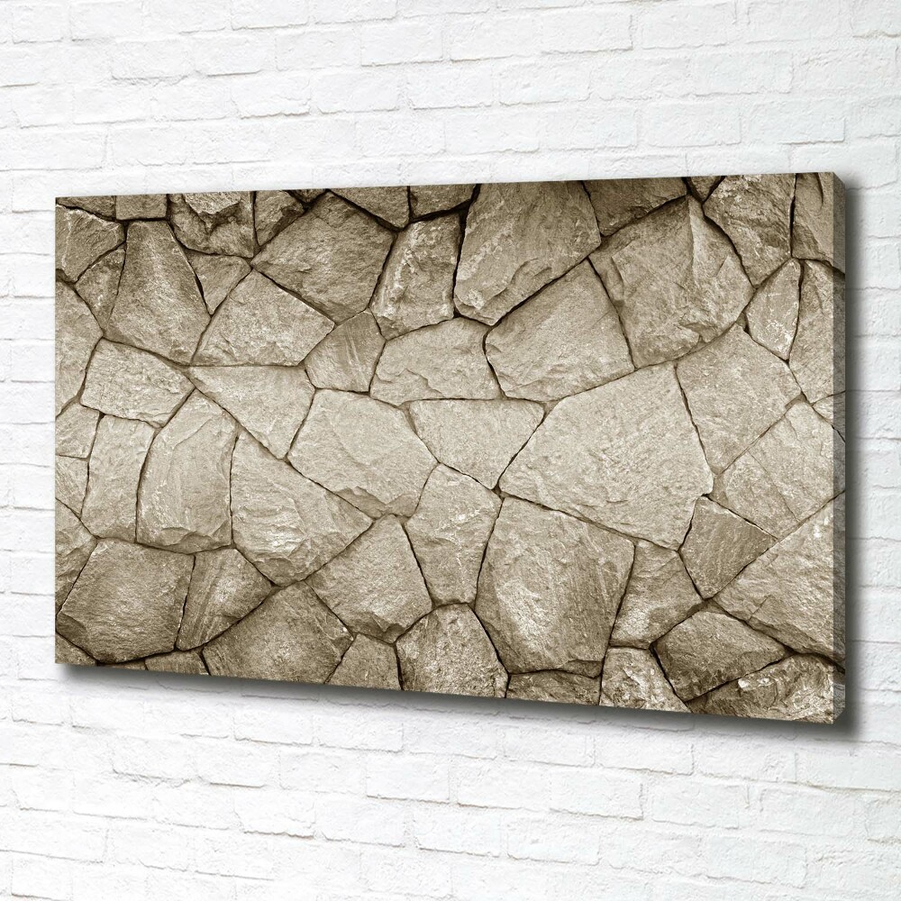 Canvas wall art Stone wall