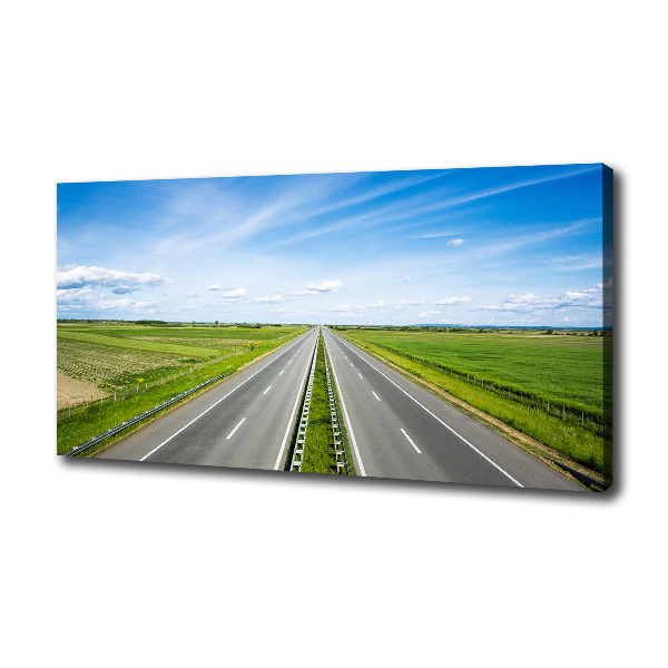 Canvas wall art highway