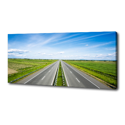 Canvas wall art highway