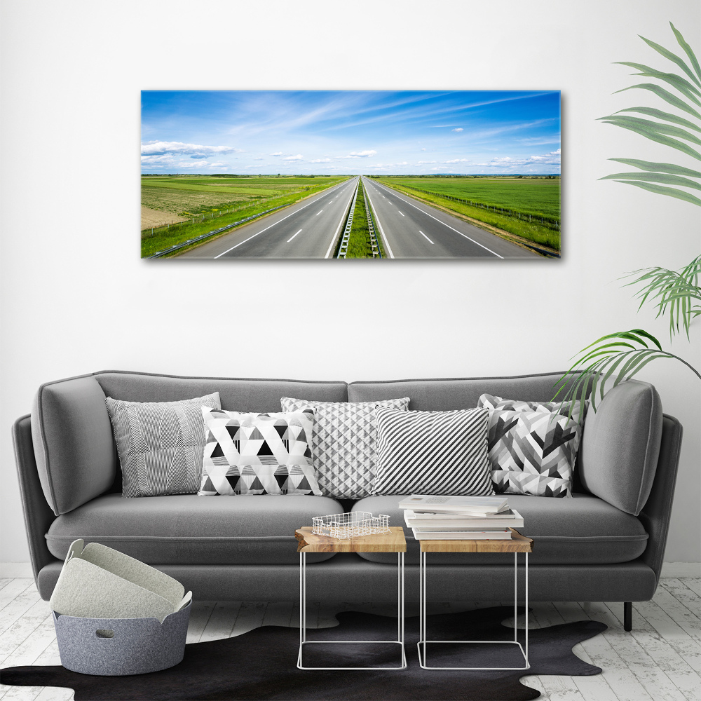 Canvas wall art highway