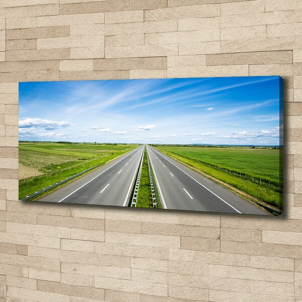 Canvas wall art highway