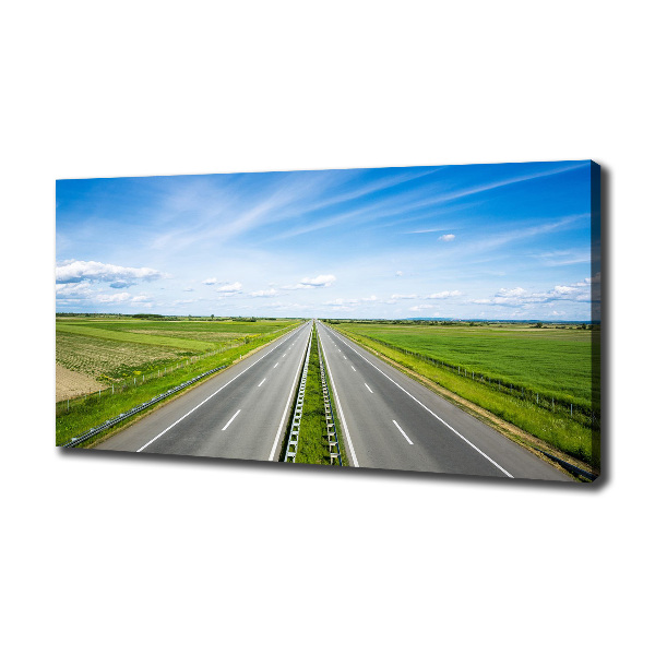 Canvas wall art highway