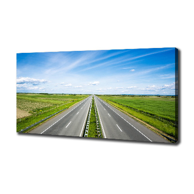 Canvas wall art highway