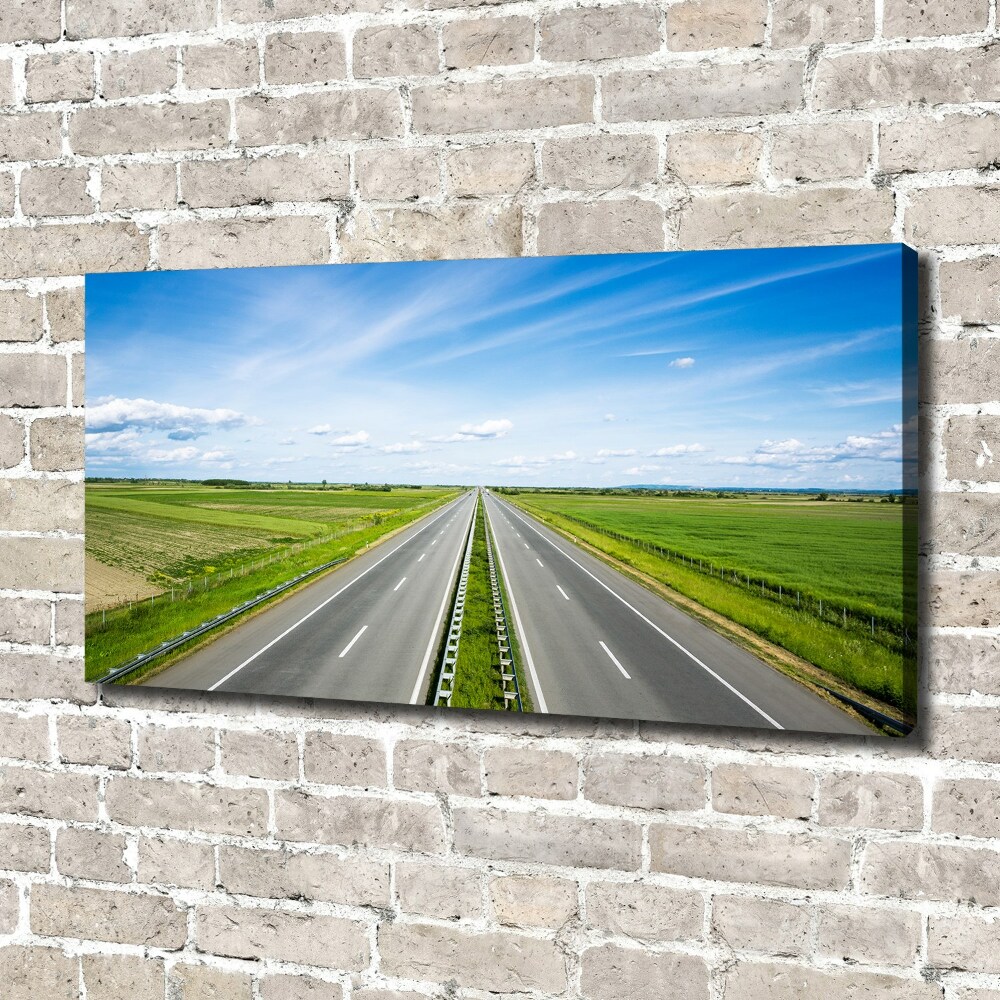 Canvas wall art highway