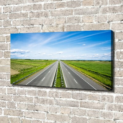 Canvas wall art highway