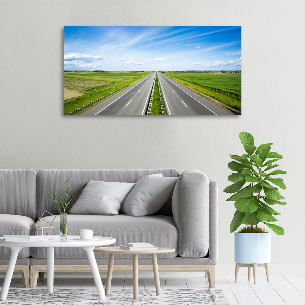 Canvas wall art highway