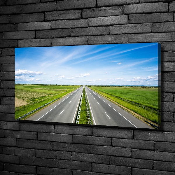 Canvas wall art highway