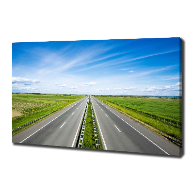 Canvas wall art highway