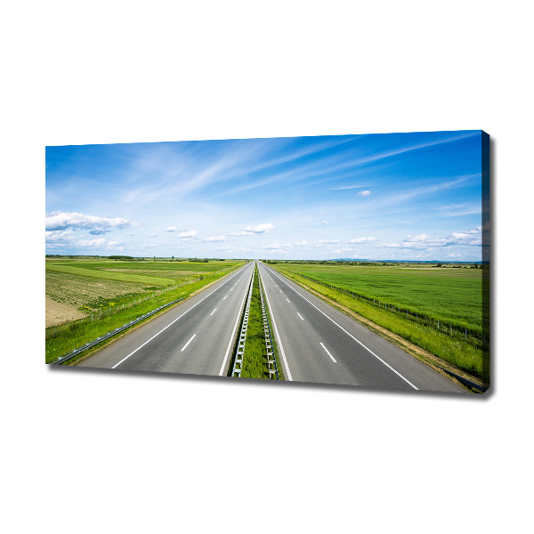 Canvas wall art highway