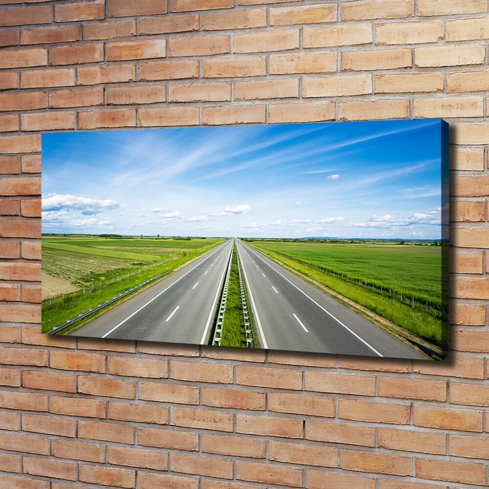 Canvas wall art highway