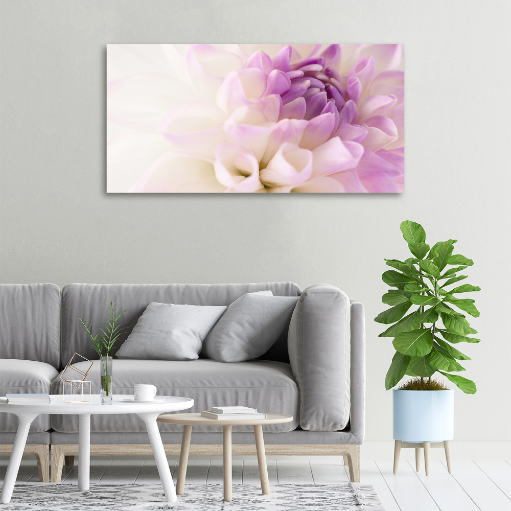 Canvas wall art White Dalia