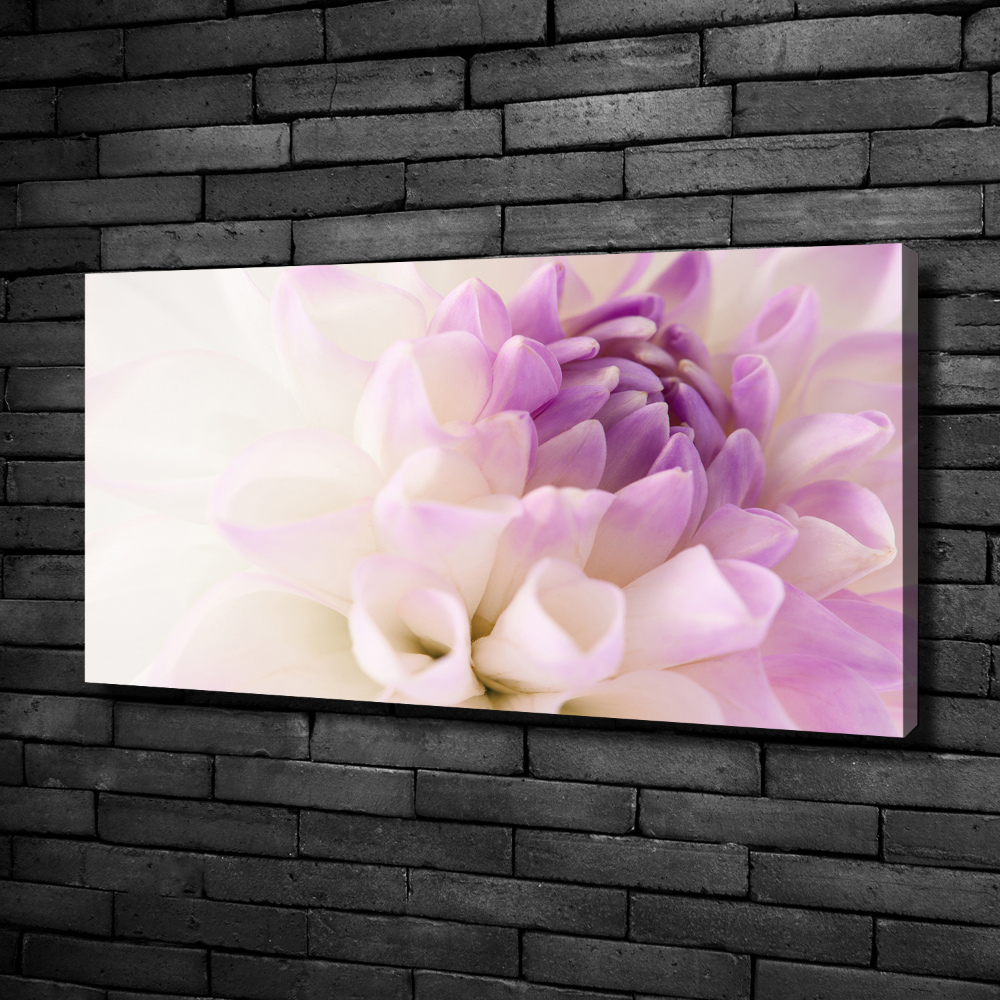 Canvas wall art White Dalia