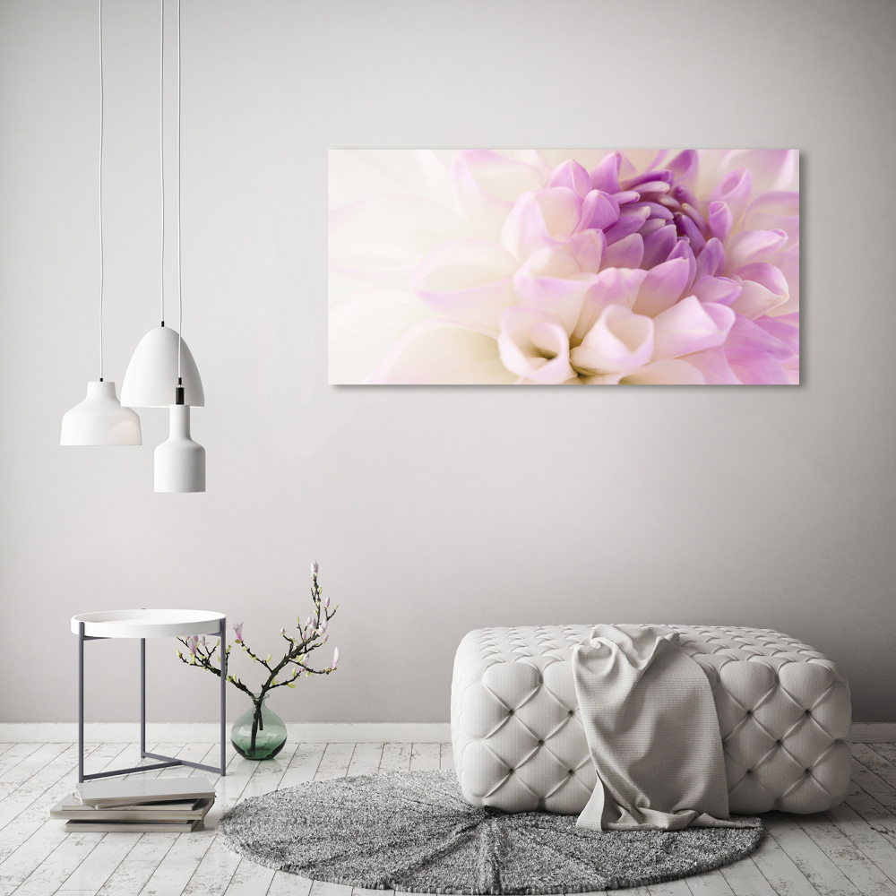 Canvas wall art White Dalia