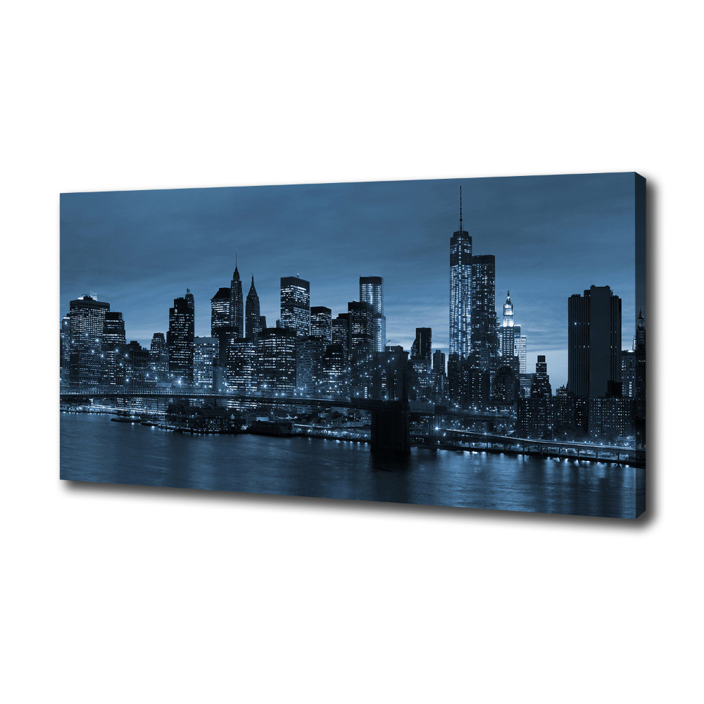 Canvas wall art New York at night