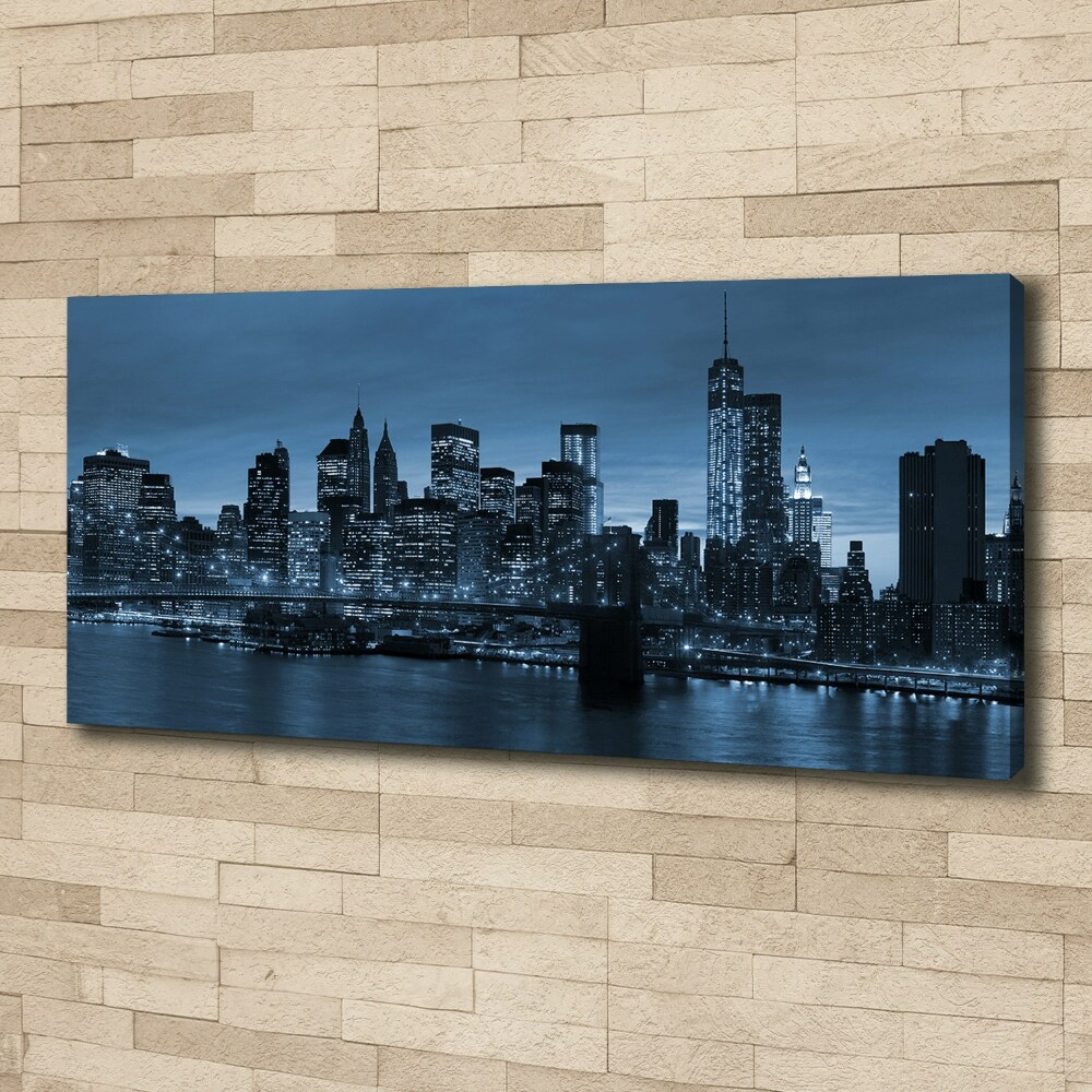 Canvas wall art New York at night