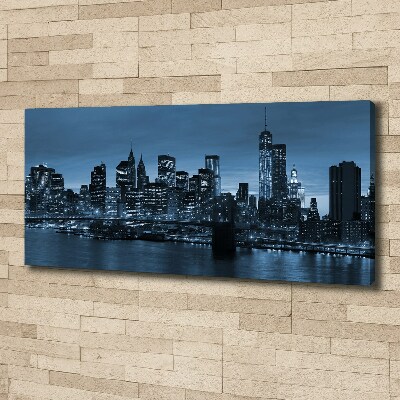 Canvas wall art New York at night