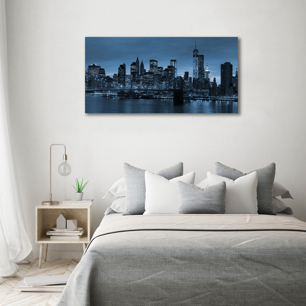 Canvas wall art New York at night