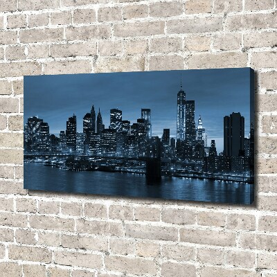 Canvas wall art New York at night