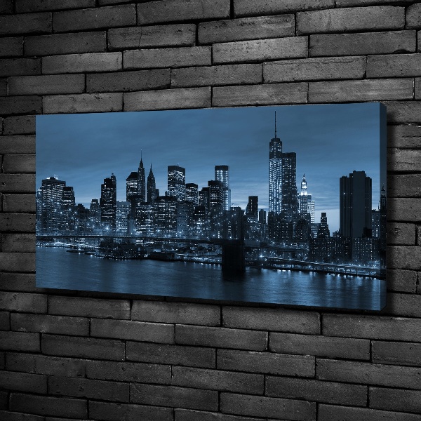 Canvas wall art New York at night