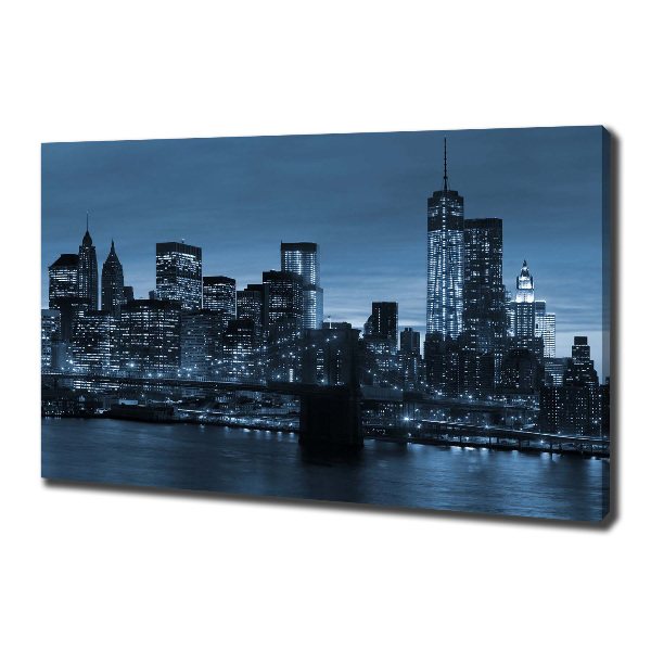 Canvas wall art New York at night