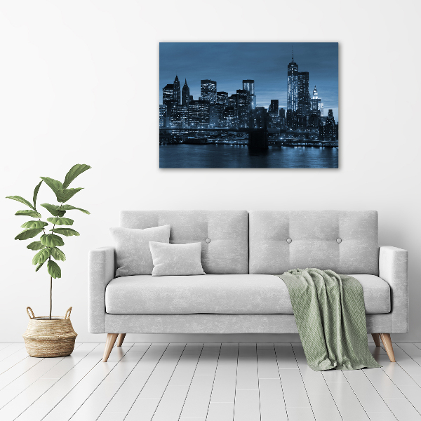 Canvas wall art New York at night