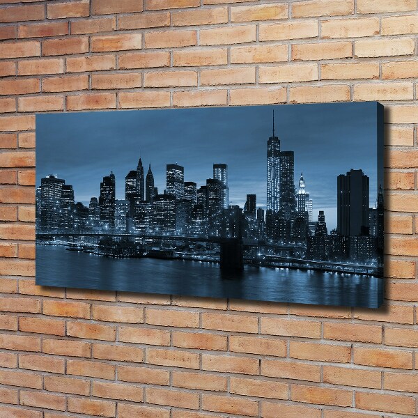 Canvas wall art New York at night