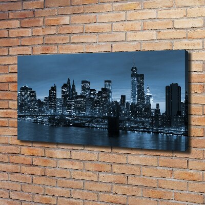 Canvas wall art New York at night