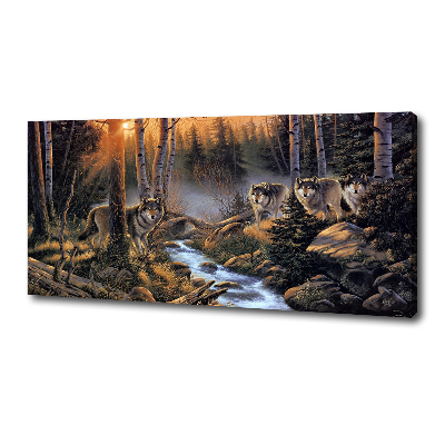 Canvas wall art Wataha Wilk�w