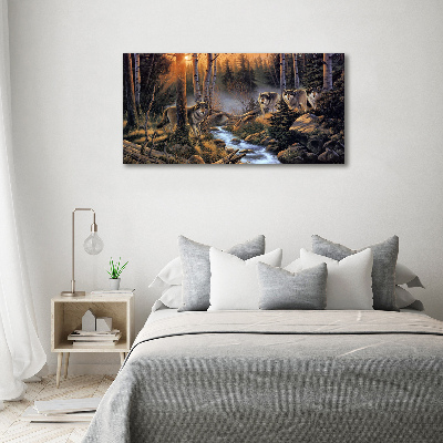 Canvas wall art Wataha Wilk�w