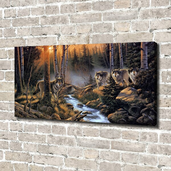 Canvas wall art Wataha Wilk�w