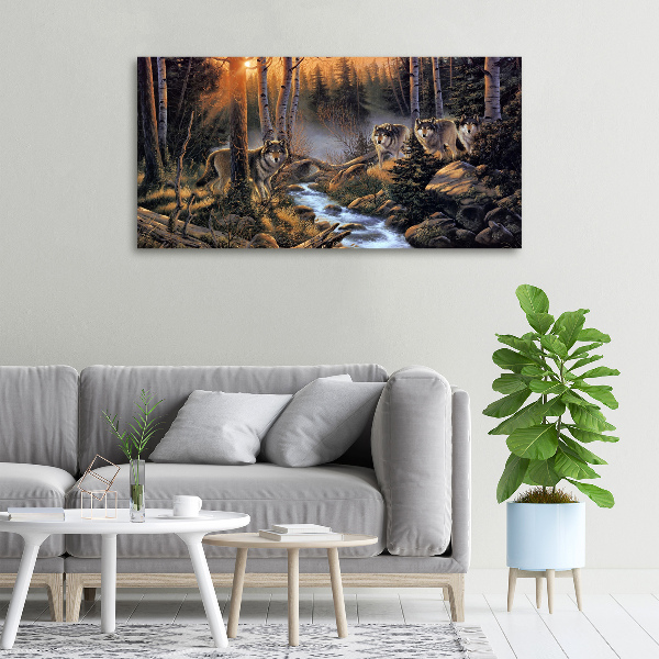 Canvas wall art Wataha Wilk�w