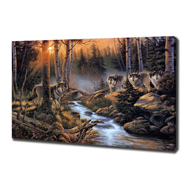 Canvas wall art Wataha Wilk�w