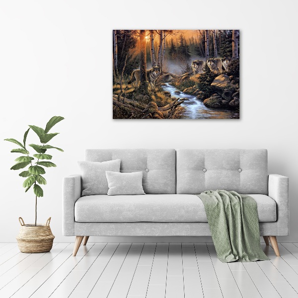 Canvas wall art Wataha Wilk�w