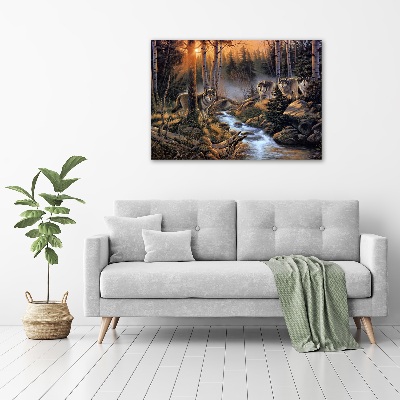 Canvas wall art Wataha Wilk�w