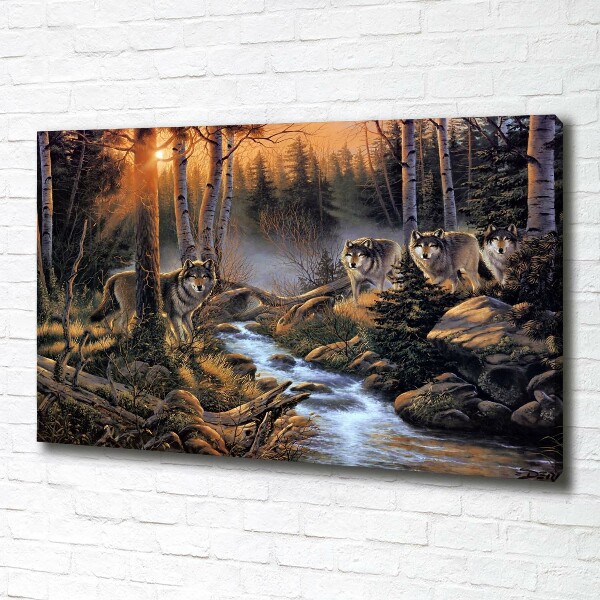 Canvas wall art Wataha Wilk�w