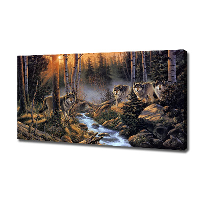 Canvas wall art Wataha Wilk�w