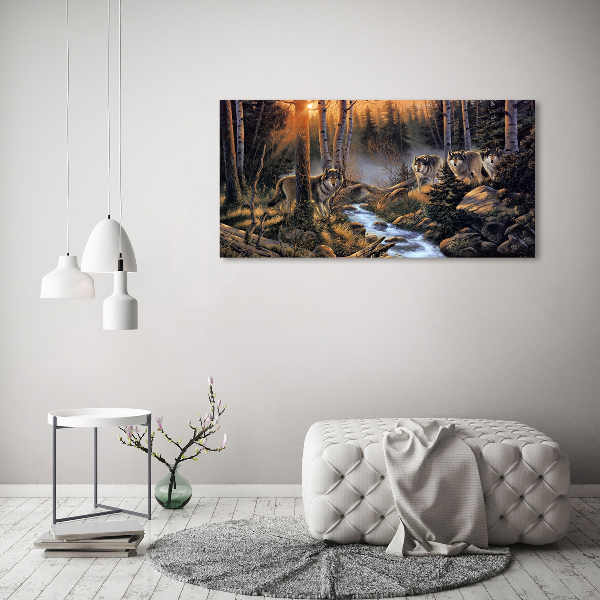 Canvas wall art Wataha Wilk�w